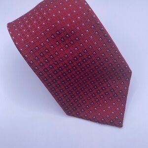 Tasso Elba Burgundy Geometric Men's Tie